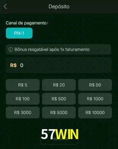 deposits 57WIN